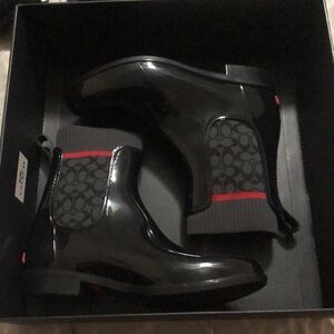 Coach rain boots